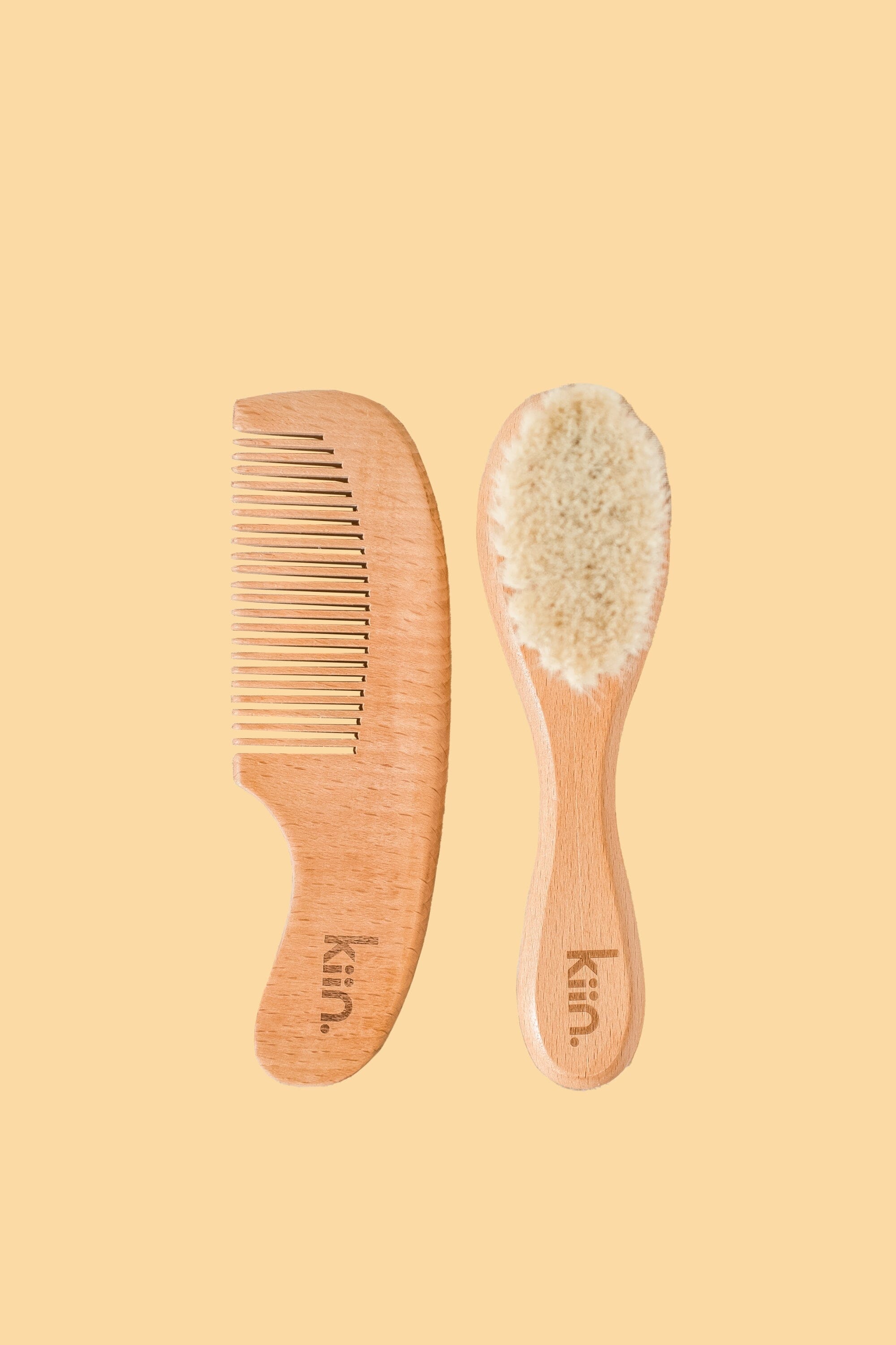 Wooden Baby Brush Comb Set Kiin