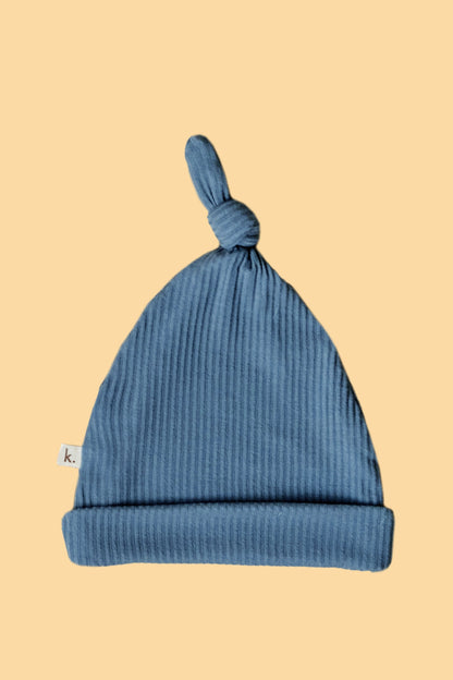 Bamboo Stretch Beanie Bows + Beanies Kiin ® Blue Shadow 