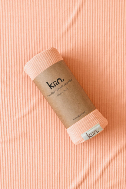 Bamboo Stretch Swaddle Swaddles Kiin ® Peach Sunset 