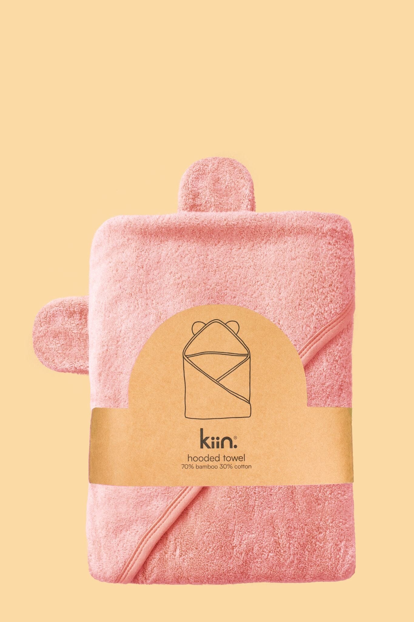 Hooded Towel Towels + Wash Cloths Kiin ® Peony 