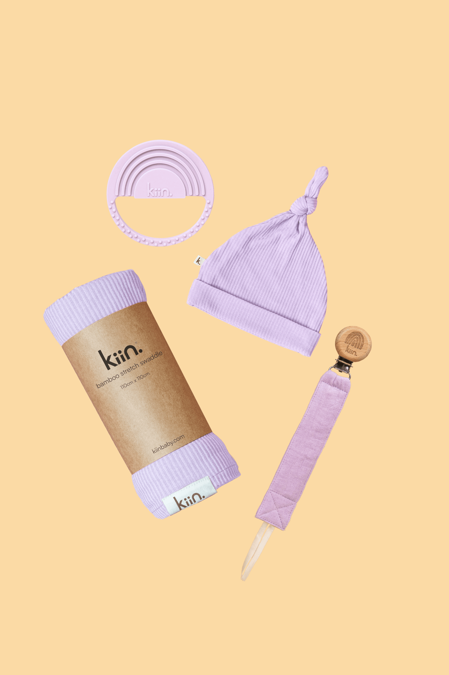 Newborn Starter Bundle (Beanie)- Lilac Bundles Kiin ® 