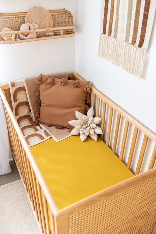 Organic Cot Sheet - Mustard Sheets Kiin ® 