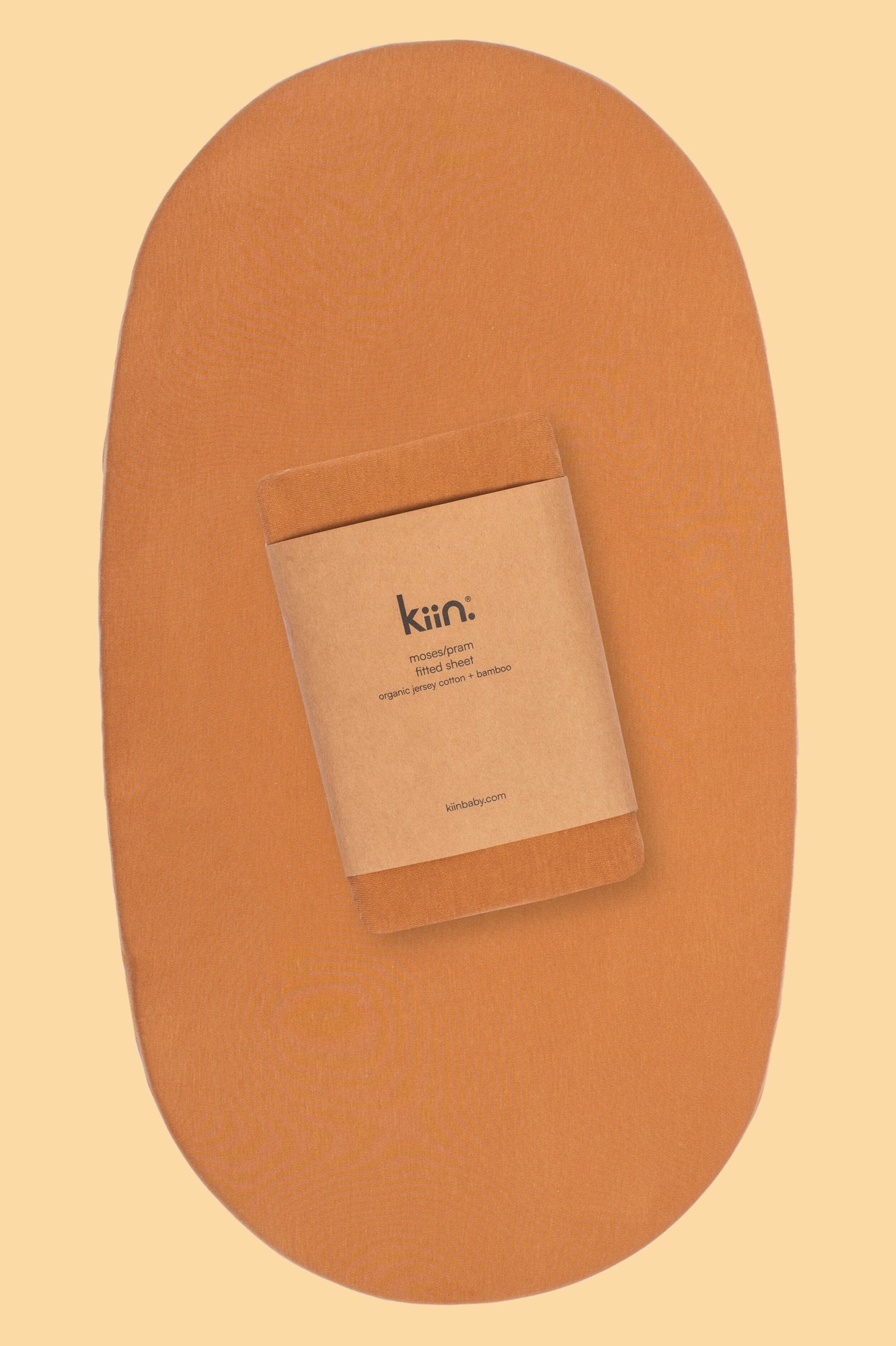 Organic Moses/Pram Sheet Sheets Kiin ® Caramel 