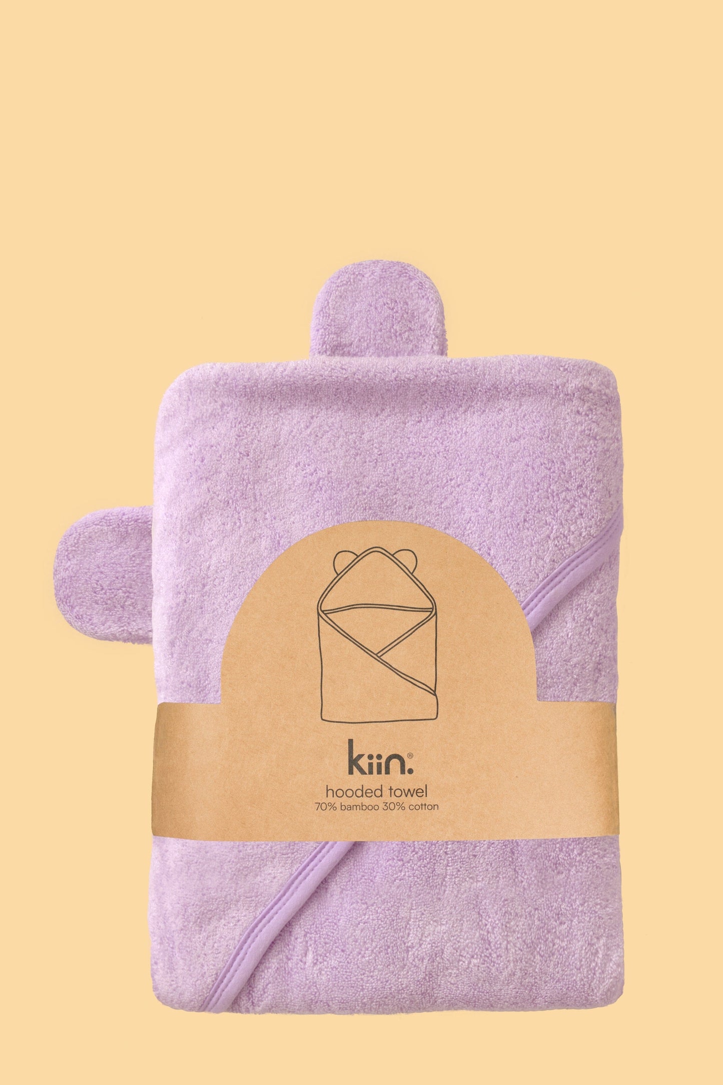 OUTLET Hooded Towel Towels + Wash Cloths Kiin ® Lilac 