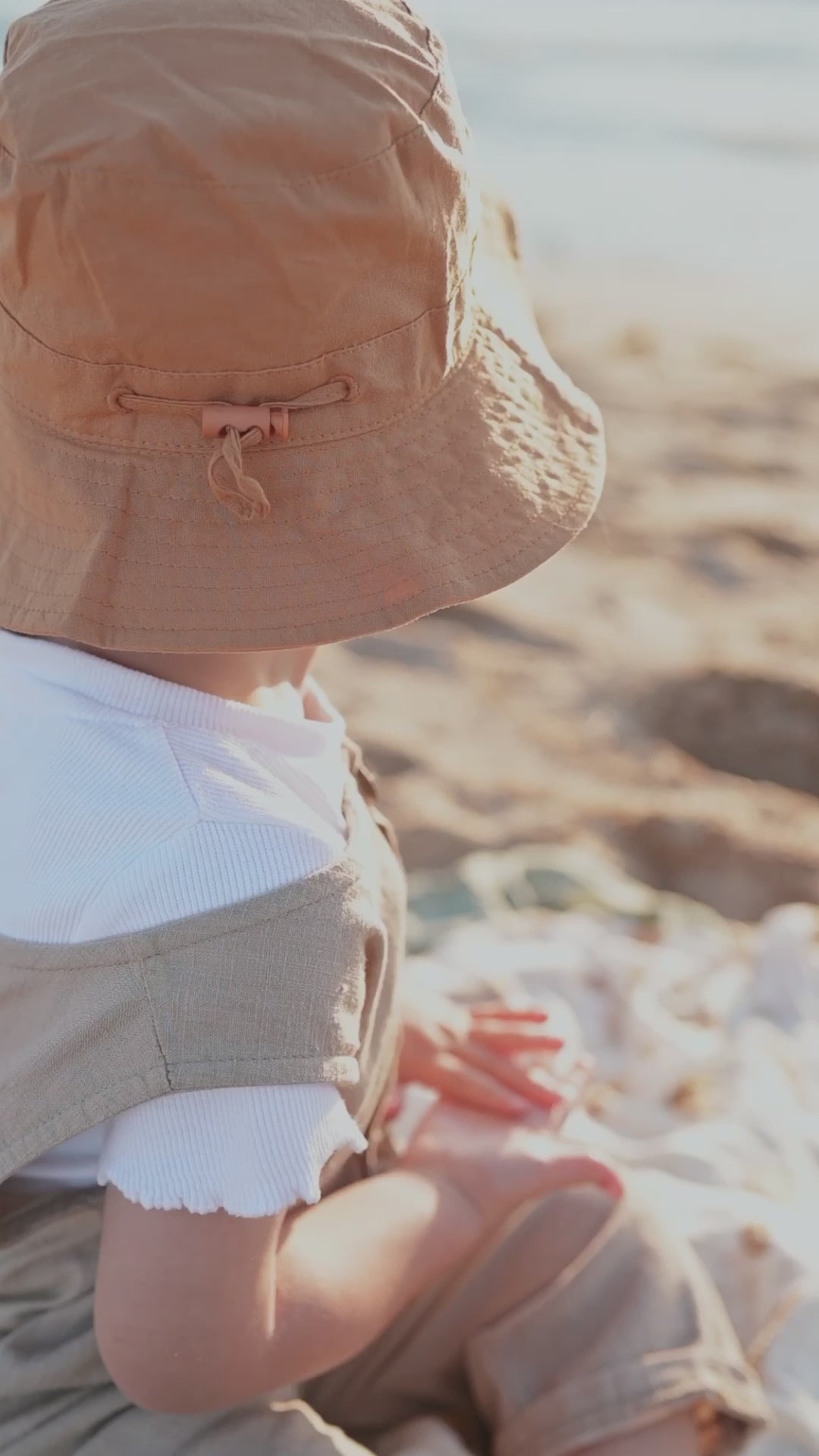 White cotton sun sales hat