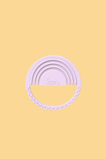 Rainbow Silicone Teether Dummies + Teethers Kiin ® Lilac 