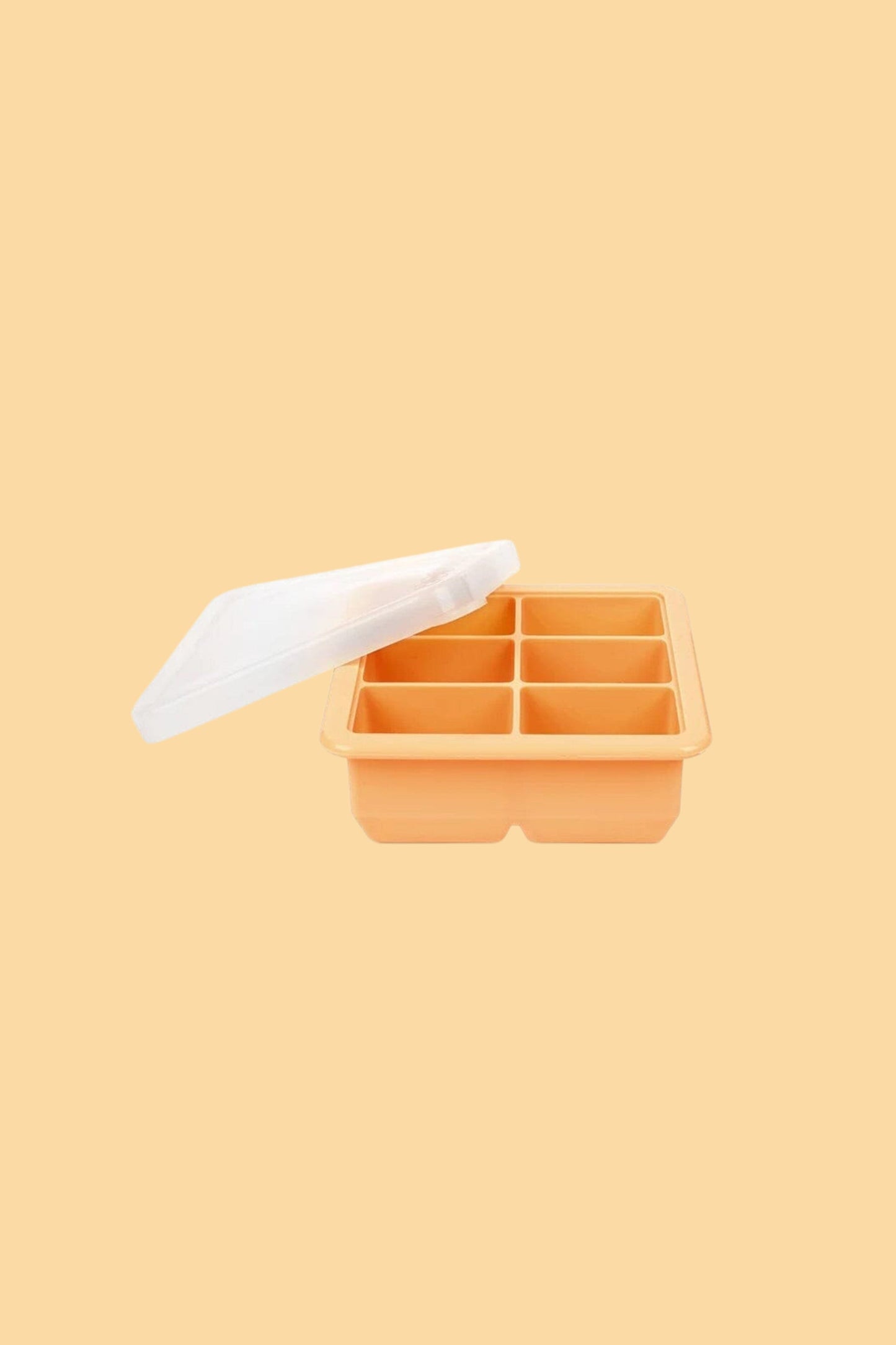 Silicone Baby Food and Breast Milk Freezer Tray Storage + Accessories Haakaa Apricot 