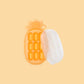 Silicone Pineapple Nibble Tray Storage + Accessories Haakaa Tangerine 