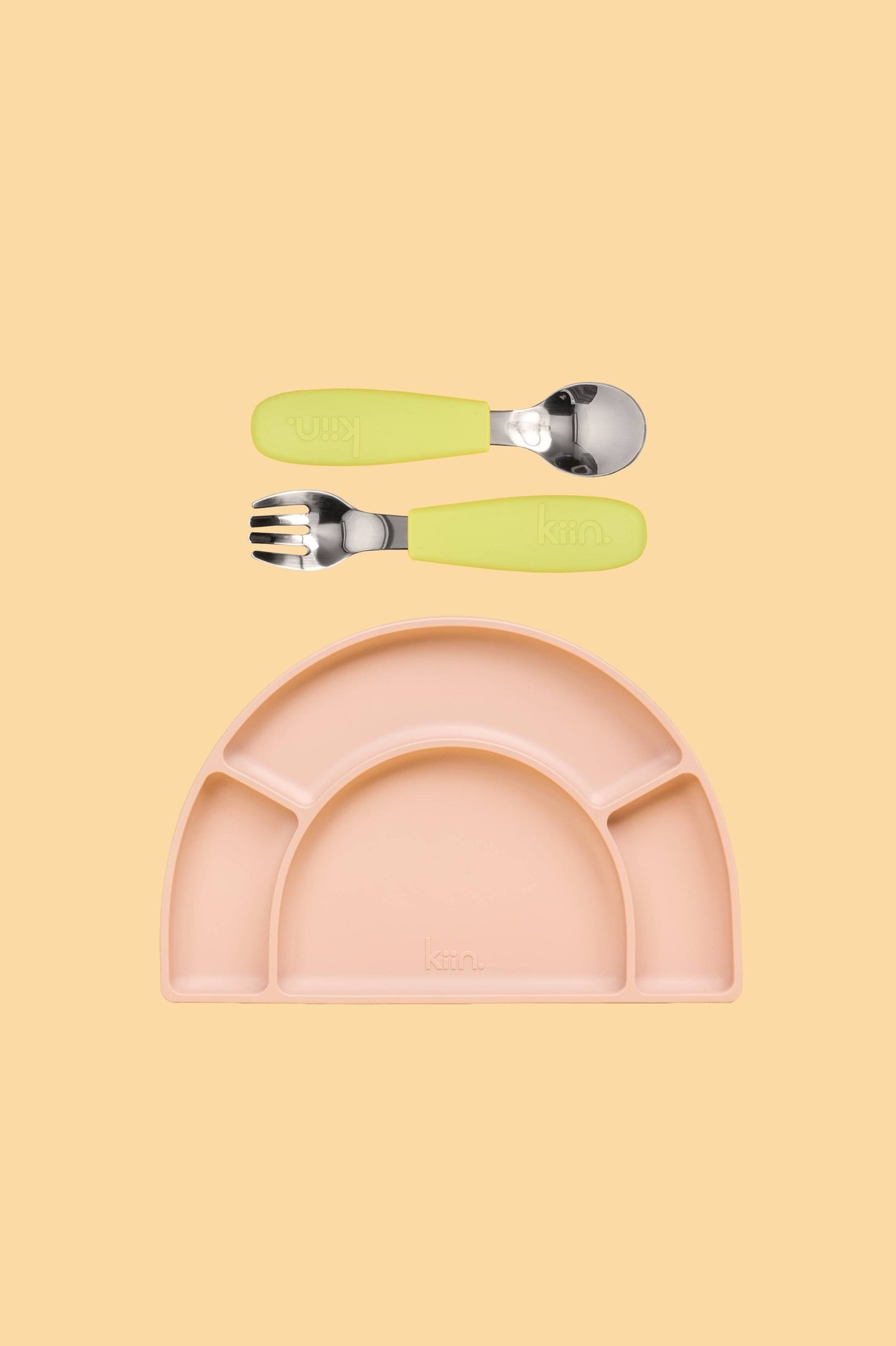 Silicone Plate & Cutlery Bundle Bundles Kiin ® Apple Blossom 