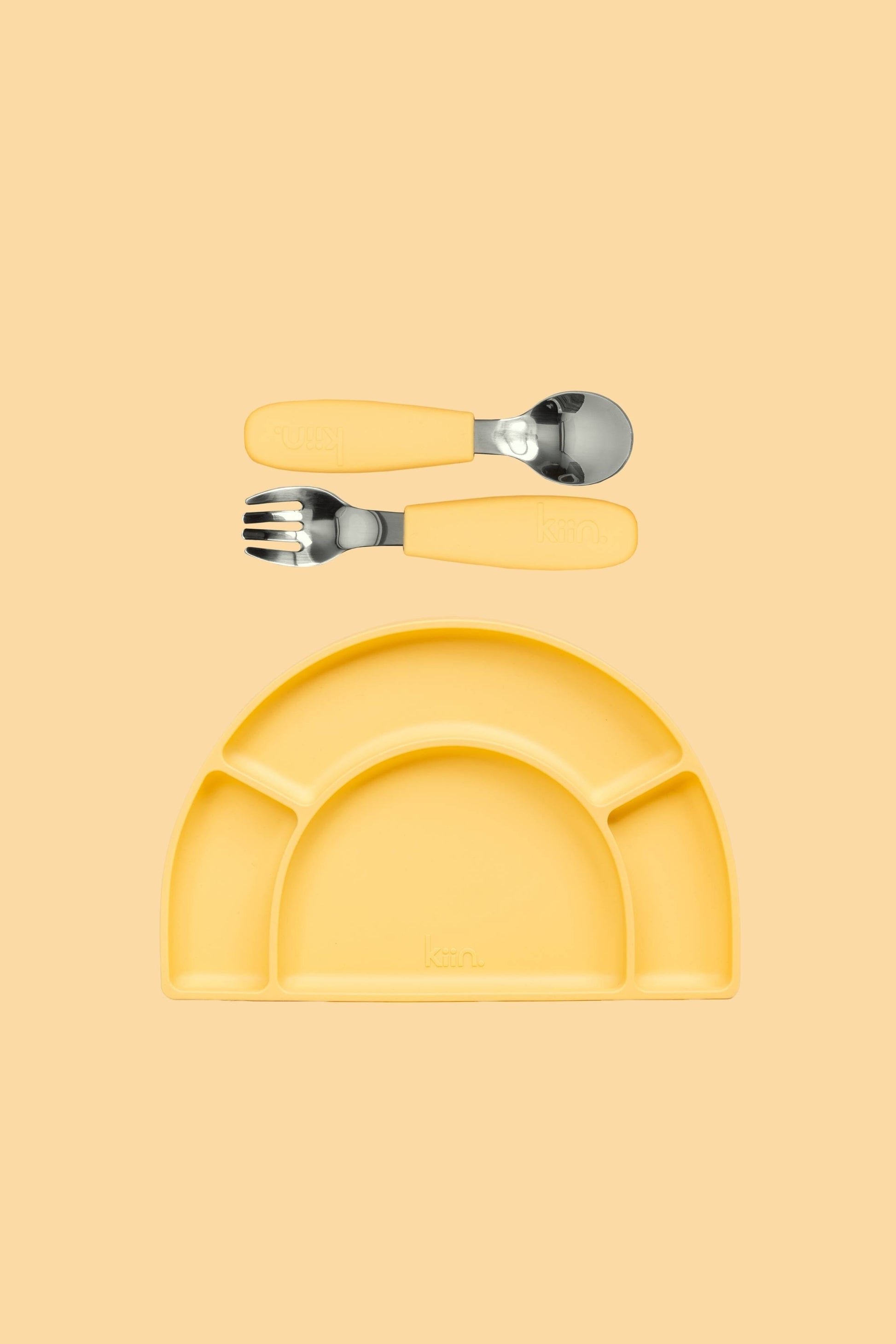 Silicone Plate & Cutlery Bundle Bundles Kiin ® Buttercup Buttercup 