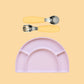 Silicone Plate & Cutlery Bundle Bundles Kiin ® Buttercup Lilac 