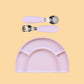 Silicone Plate & Cutlery Bundle Bundles Kiin ® Lilac Lilac 