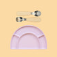 Silicone Plate & Cutlery Bundle Bundles Kiin ® Vanilla Lilac 