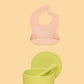 Silicone Suction Bowl & Bib Bundle Bundles Kiin ® Apple Blossom 