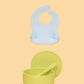 Silicone Suction Bowl & Bib Bundle Bundles Kiin ® Apple Pastel Sky 