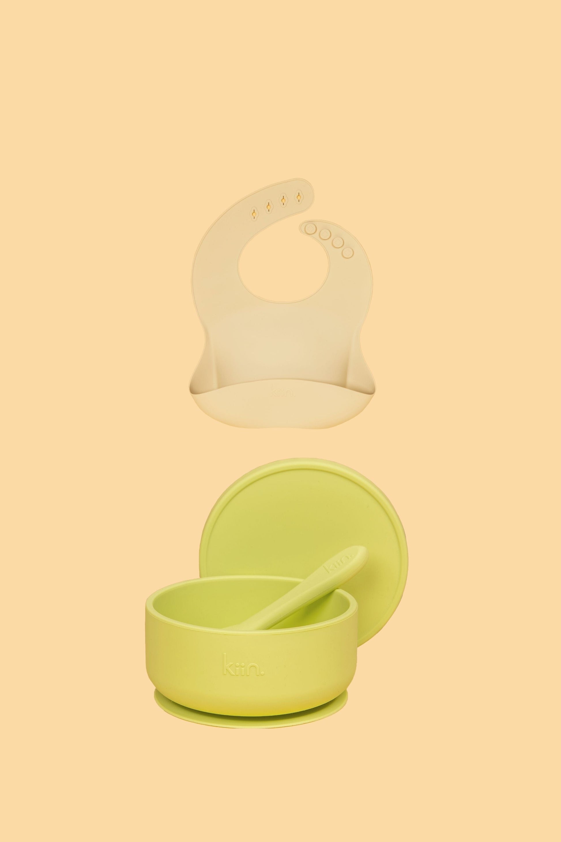 Silicone Suction Bowl & Bib Bundle Bundles Kiin ® Apple Vanilla 