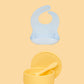 Silicone Suction Bowl & Bib Bundle Bundles Kiin ® Buttercup Pastel Sky 