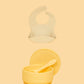 Silicone Suction Bowl & Bib Bundle Bundles Kiin ® Buttercup Vanilla 