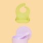 Silicone Suction Bowl & Bib Bundle Bundles Kiin ® Lilac Apple 