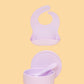 Silicone Suction Bowl & Bib Bundle Bundles Kiin ® Lilac Lilac 