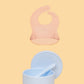 Silicone Suction Bowl & Bib Bundle Bundles Kiin ® Pastel Sky Blossom 