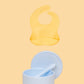 Silicone Suction Bowl & Bib Bundle Bundles Kiin ® Pastel Sky Buttercup 