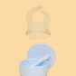 Silicone Suction Bowl & Bib Bundle Bundles Kiin ® Pastel Sky Vanilla 