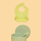 Silicone Suction Bowl & Bib Bundle Bundles Kiin ® Sage Apple 