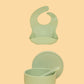 Silicone Suction Bowl & Bib Bundle Bundles Kiin ® Sage Sage 