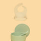 Silicone Suction Bowl & Bib Bundle Bundles Kiin ® Sage Vanilla 