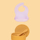 Silicone Suction Bowl & Bib Bundle Bundles Kiin ® Tan Lilac 