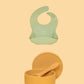 Silicone Suction Bowl & Bib Bundle Bundles Kiin ® Tan Sage 