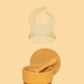 Silicone Suction Bowl & Bib Bundle Bundles Kiin ® Tan Vanilla 