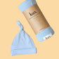 Stretch Bamboo Swaddle and Beanie Bundle - Pastel Sky Bundles Kiin ® 