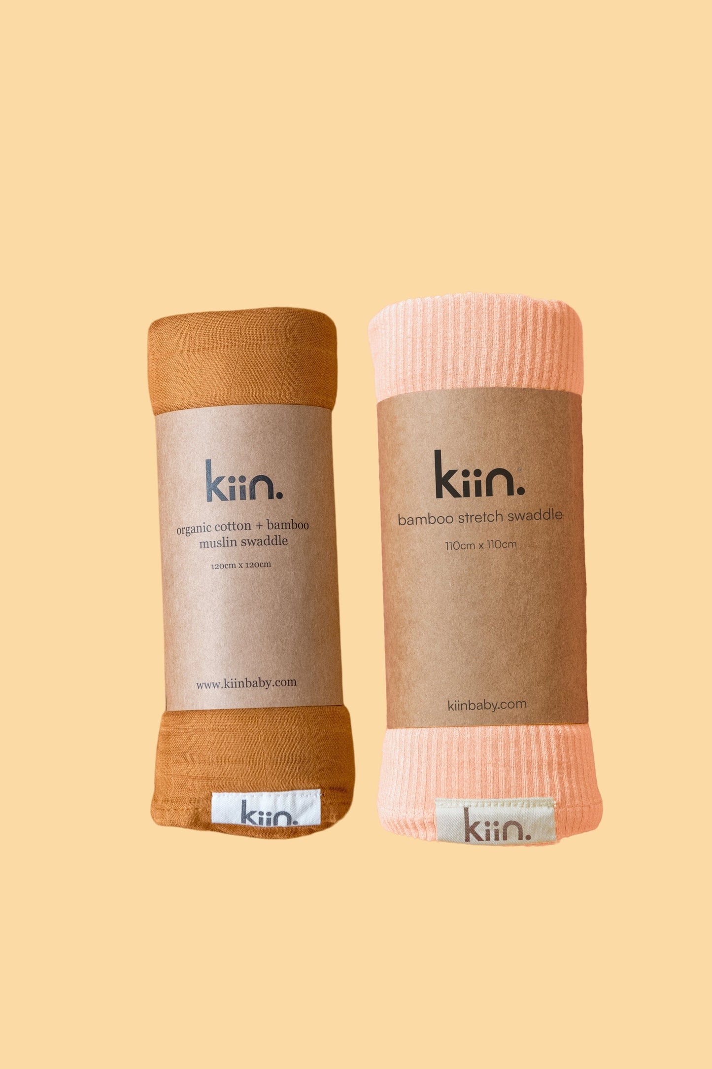 Swaddle Starter Bundle Bundles Kiin ® Peach Sunset Caramel 