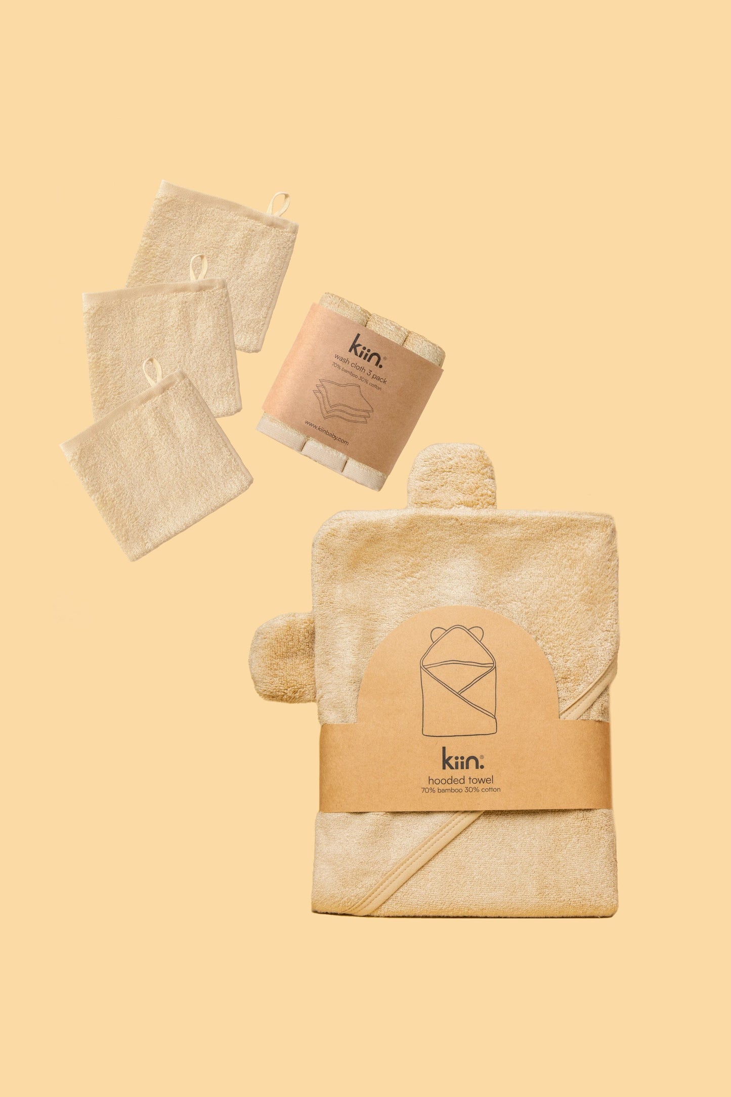 Towel + Wash Cloth Bundle - OAT Bundles Kiin ® 