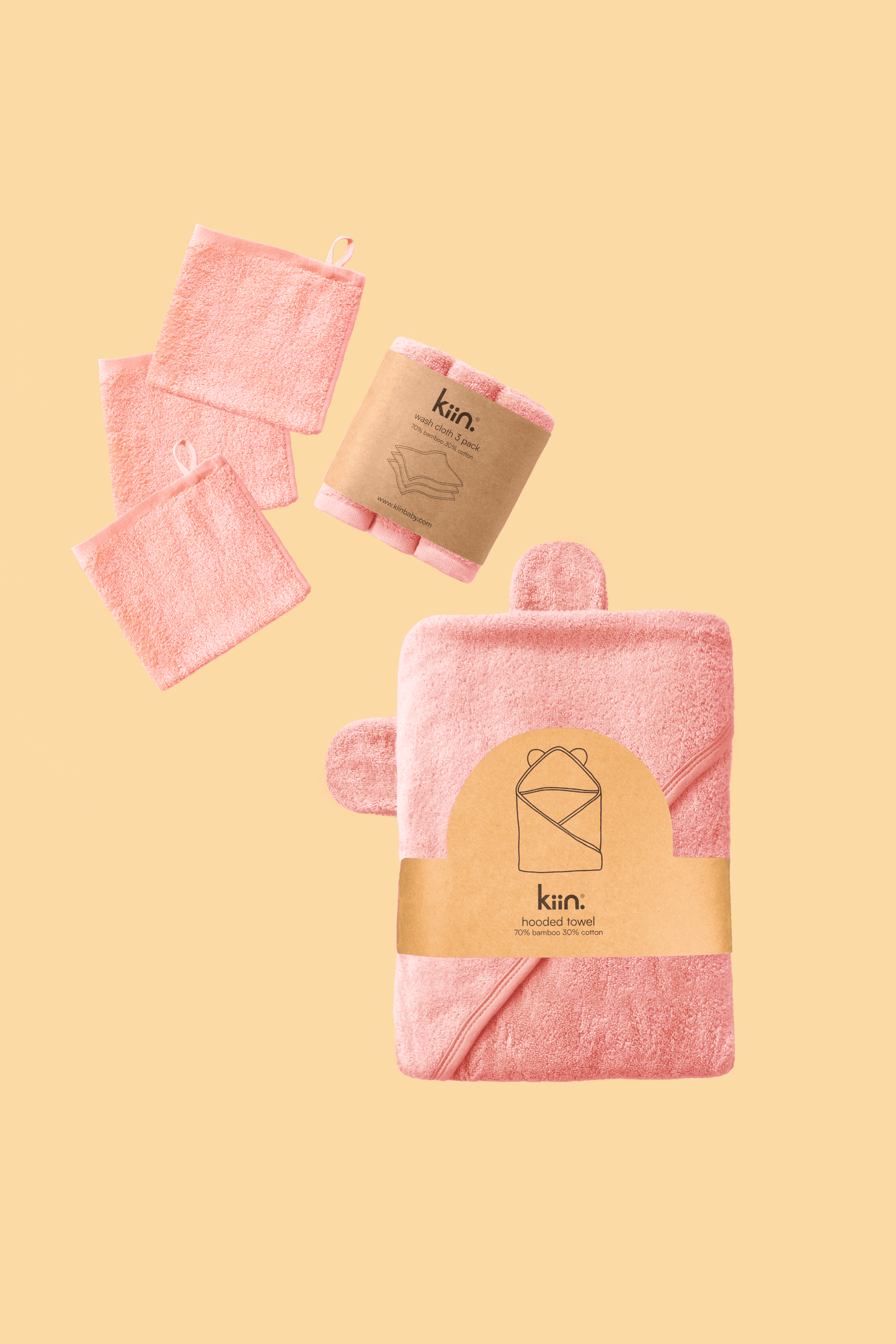 Towel & Wash Cloth Bundle - PEONY Bundles Kiin ® 