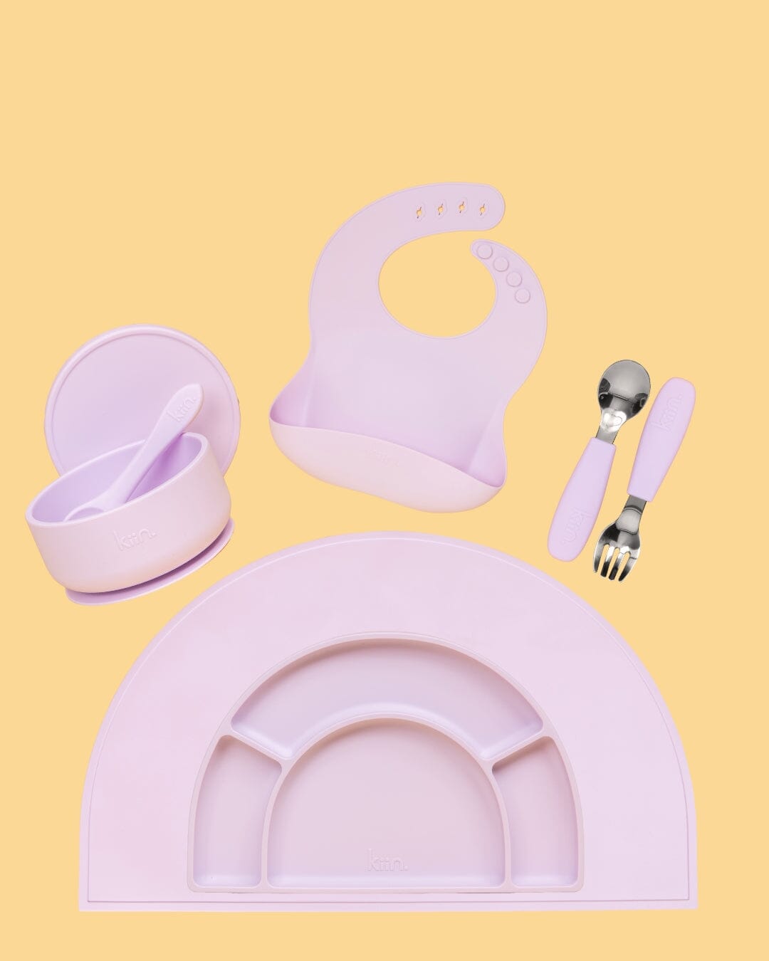 Ultimate Silicone Feeding Bundle - Lilac Bundles Kiin ® 