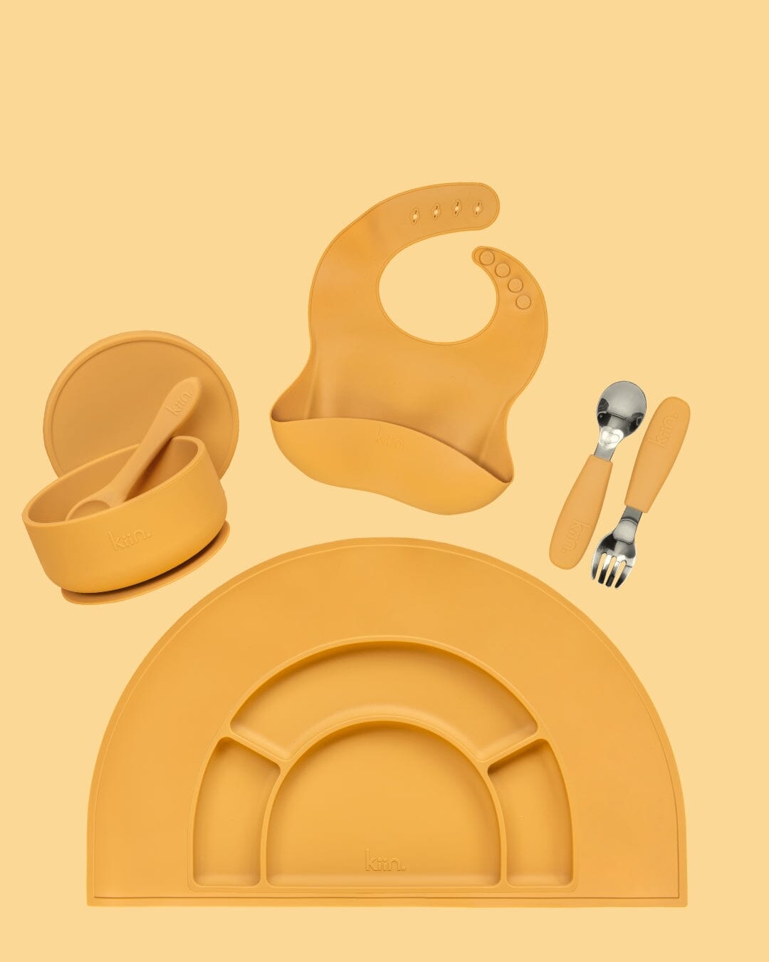 Ultimate Silicone Feeding Bundle - Tan Bundles Kiin ® 